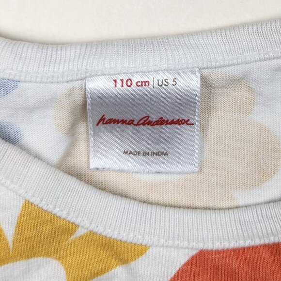 Hanna Andersson Print Pocket Dress in Floral Big Blooms sz US 5 110cm Play - Picture 5 of 10